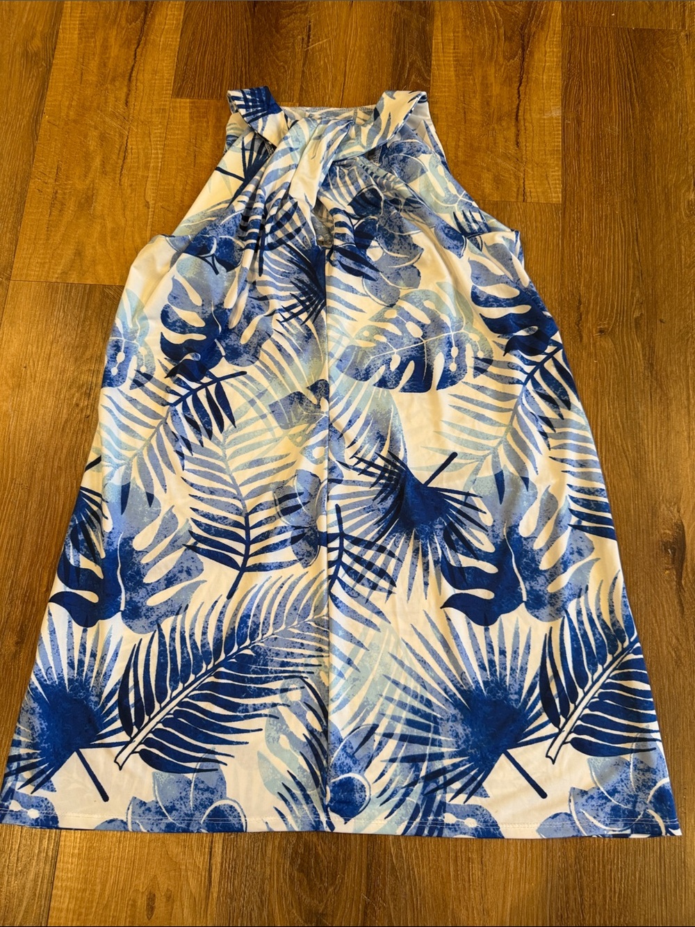 Beach Break Women Tropical Print Halter Sundress/Swimsuit Coverup (Size: S)(EUC) - Picture 2 of 10